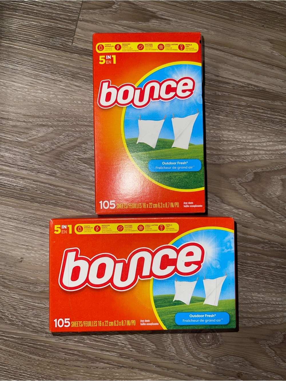 Bounce - Outdoor Fresh Dryer Sheets (2 Boxes- 105 Count Each)